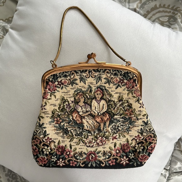 Vintage Tapestry Purse, L and M Spotlite Exclusive, Circa 1950 - Picture 15 of 16